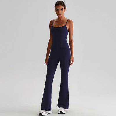 SPARK Spaghetti Straps Yoga Long Jumpsuit LQ8031