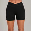 SPARK Women's Cross Waist Tummy Control Yoga Shorts TF9721
