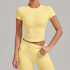 SPARK Women's Summer Fitted Short-Sleeve Yoga T-Shirt QS1369