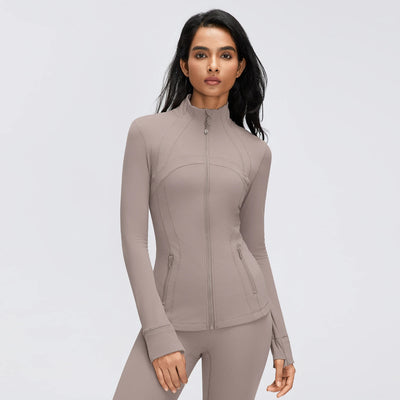 SPARK Women's Slim-Fit Zip-Up Yoga Jacket DQ26110