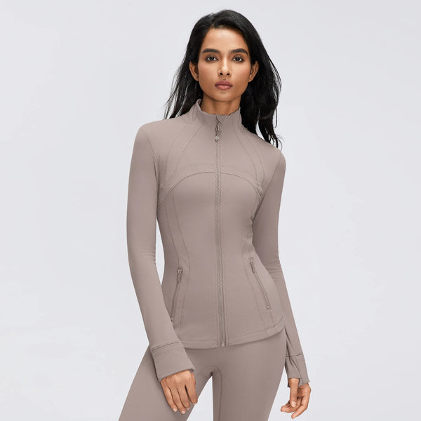 SPARK Women's Slim-Fit Zip-Up Yoga Jacket DQ26110