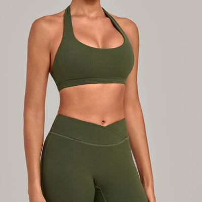 SPARK Women's Halter Yoga Sports Bra TF5423