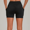 SPARK Women's Tummy Control High-Waisted Yoga Shorts with Pockets TF2116