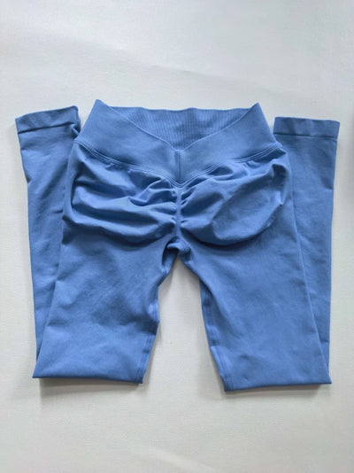 SPARK Seamless V Back Waist Butt Lifting Workout Leggings OD5588