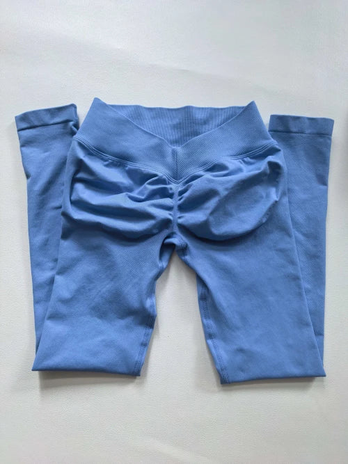 SPARK Seamless V Back Waist Butt Lifting Workout Leggings OD5588