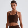 SPARK V Neck Yoga Crop Tank Tops LQ8021