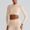 SPARK Fitness Cropped Long Sleeve Jacket LQ8022