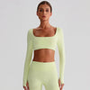 SPARK Recycled Square Neck Yoga Crop Top LQ8026