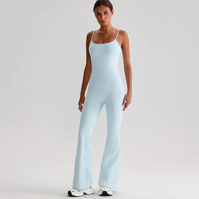 SPARK Spaghetti Straps Yoga Long Jumpsuit LQ8031