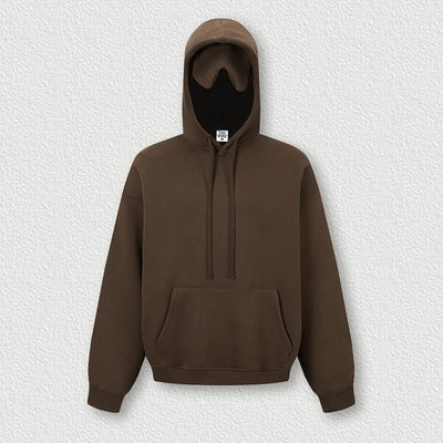 SPARK Men's Solid Color Hooded Sweatshirt with Eye Mask TH2692