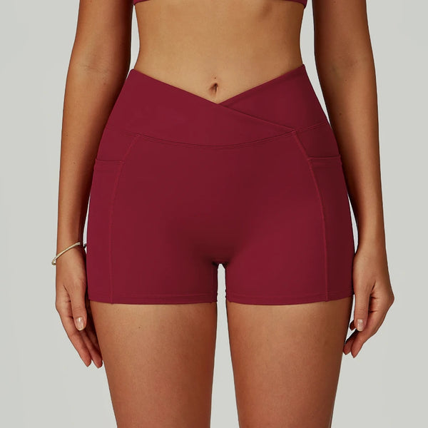 SPARK Cross High Waist Shorts for Women ZC2030