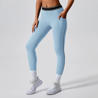 SPARK Contrast Color Two Piece Fitness Set JK235