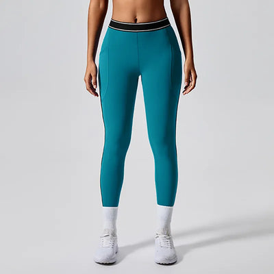 SPARK Contrast Color Two Piece Fitness Set JK235