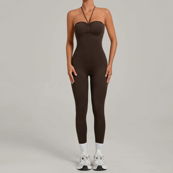 SPARK Women’s Versatile Yoga Jumpsuit with Side Pockets TF80663