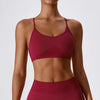 SPARK Seamless Strappy Criss Cross Back Sports Bra ZC7137