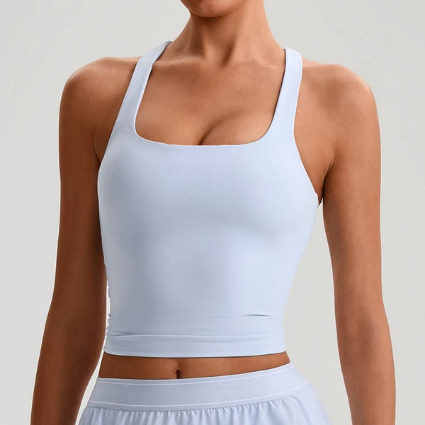SPARK Women’s Square Neck Racerback Yoga Fitness Tank Top LQ2208