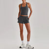 SPARK Women's Racerback Tank Top&Quick Dry Shorts 2 Piece Yoga Set LQ4123