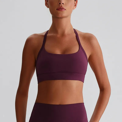 SPARK Breathable Halter Padding Sports Bra LQ8020
