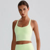 SPARK V Neck Yoga Crop Tank Tops LQ8021