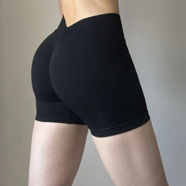 SPARK Seamless V Back Waist Butt Lifting Workout Shorts OD5188