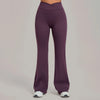 SPARK Women's High Waist Crossover Flare Yoga Pants QS9089