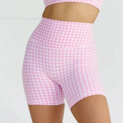 SPARK New Style Grid Yoga Fitness 2 Piece Set for Women BL198