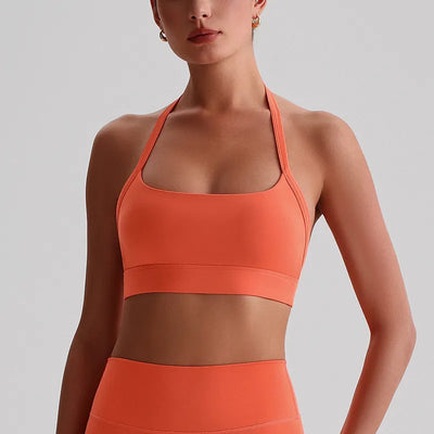 SPARK Breathable Halter Padding Sports Bra LQ8020