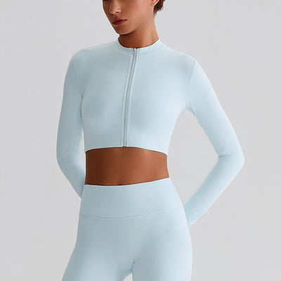 SPARK Fitness Cropped Long Sleeve Jacket LQ8022