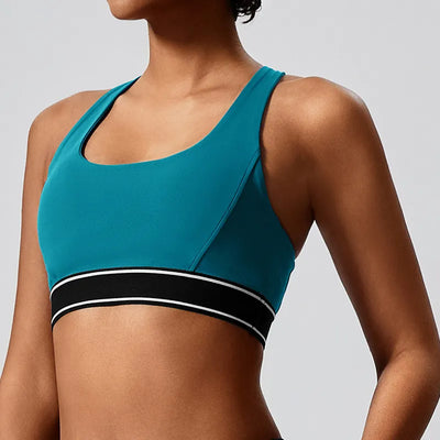 SPARK Contrast Color Two Piece Fitness Set JK235