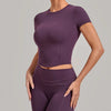 SPARK Women's Summer Fitted Short-Sleeve Yoga T-Shirt QS1369