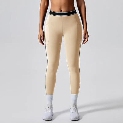 SPARK Contrast Color Two Piece Fitness Set JK235