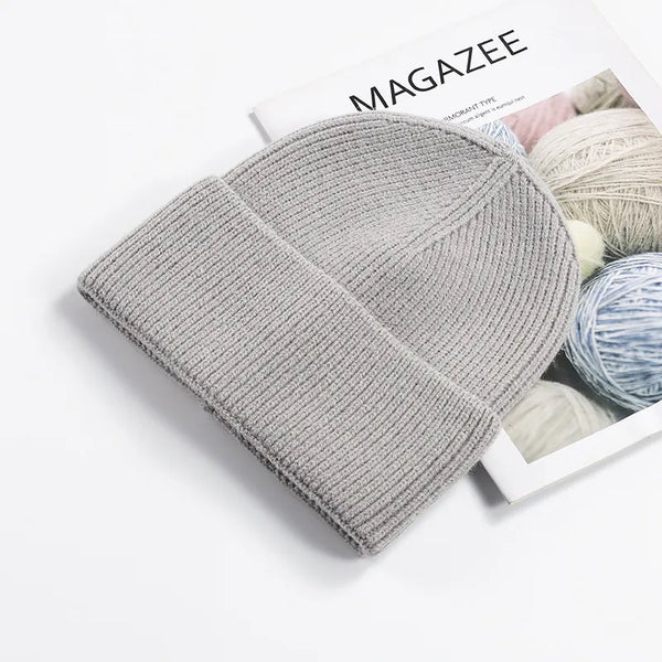 SPARK Unisex Thick Knit Beanie | Warm Winter Cuffed Hat with Ear Coverage