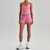 SPARK Women's Racerback Tank Top&Quick Dry Shorts 2 Piece Yoga Set LQ4123