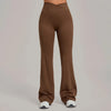SPARK Women's High Waist Crossover Flare Yoga Pants QS9089