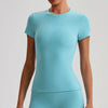 SPARK Women's Slim Quick-Drying Short-Sleeve Yoga Top LQ2009