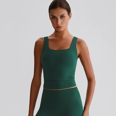 SPARK Square Neck Longline Sports Tank Top LQ8011