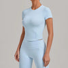 SPARK Women's Summer Fitted Short-Sleeve Yoga T-Shirt QS1369