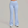 SPARK Women's High Waist Crossover Flare Yoga Pants QS9089