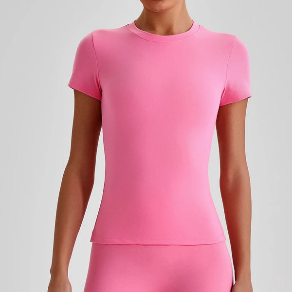 SPARK Women's Slim Quick-Drying Short-Sleeve Yoga Top LQ2009