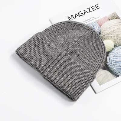 SPARK Unisex Thick Knit Beanie | Warm Winter Cuffed Hat with Ear Coverage