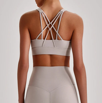 SPARK Women’s Crisscross Back Breathable Yoga Bra LQ4135