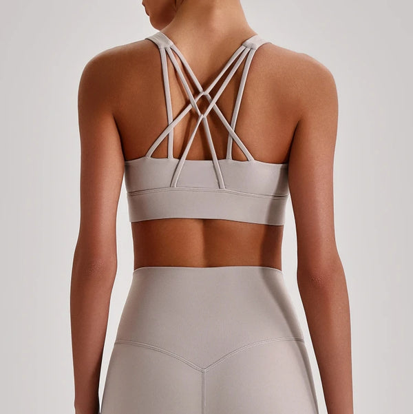 SPARK Women’s Crisscross Back Breathable Yoga Bra LQ4135