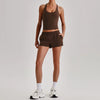 SPARK Women's Racerback Tank Top&Quick Dry Shorts 2 Piece Yoga Set LQ4123
