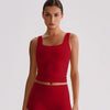 SPARK Square Neck Longline Sports Tank Top LQ8011