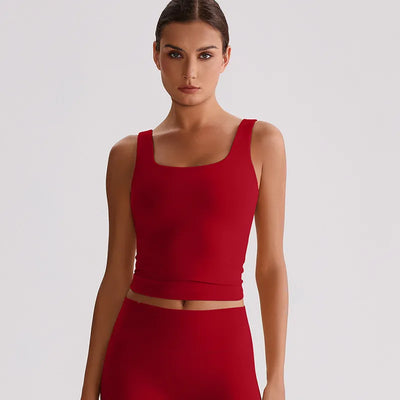 SPARK Square Neck Longline Sports Tank Top LQ8011