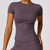 SPARK Women's Quick-Dry Yoga Athletic Short Sleeve Top ZC8455