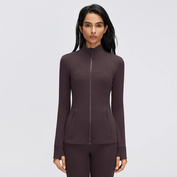 SPARK Women's Slim-Fit Zip-Up Yoga Jacket DQ26110