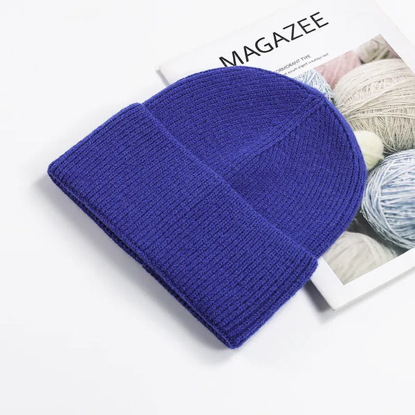 SPARK Unisex Thick Knit Beanie | Warm Winter Cuffed Hat with Ear Coverage