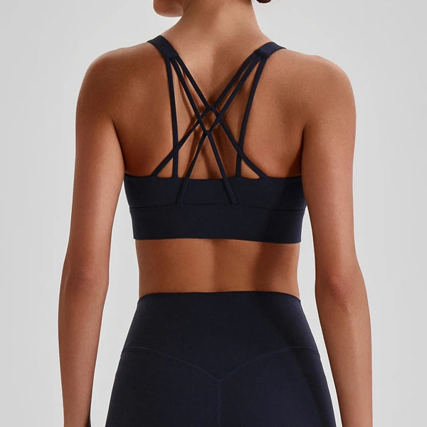SPARK Women’s Crisscross Back Breathable Yoga Bra LQ4135
