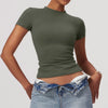 SPARK Women's Quick-Dry Yoga Athletic Short Sleeve Top ZC8455